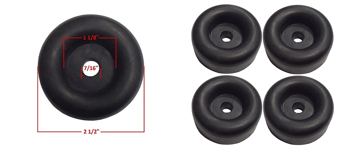 Trailer Ramp Door Bumper Compatible with Truck Cargo Hatch - Round Rubber Bump Stops Trailer Ramp Door Bumper Compatible with Truck Cargo Hatch - Round Rubber Bump Stops